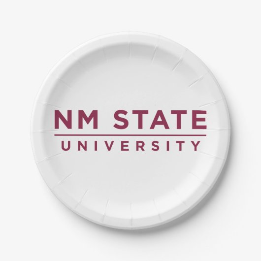 NM State University Pappteller (Vorderseite)