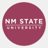 NM State University Runder Aufkleber (Vorderseite)