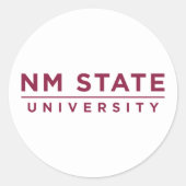 NM State University Runder Aufkleber (Vorderseite)