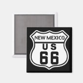 NM US ROUTE 66 MAGNET (Vorderseite/Rückseite)