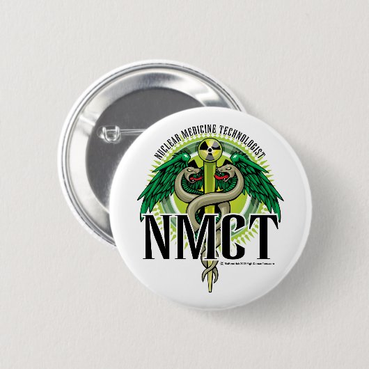 NMCT Caduceus Button (Vorne & Hinten)