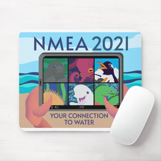 NMEA 2021 Logo - Full Mousepad (Mit Mouse)