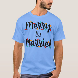nMG4 Frohe und Verheiratete Weihnachtsbeleuchtung  T-Shirt