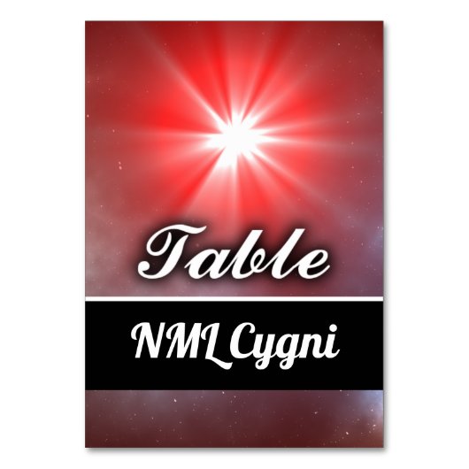 NML Cygni Tischnummer (Vorderseite)