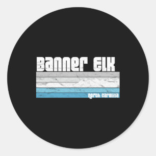 Nner Elk North Carolina Nc North Carolina Skiing S Runder Aufkleber