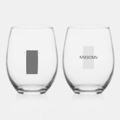 NNOONN SIMPLE LOGO CELL WINEGLASS WEINGLAS OHNE STIEL (Rückseite)