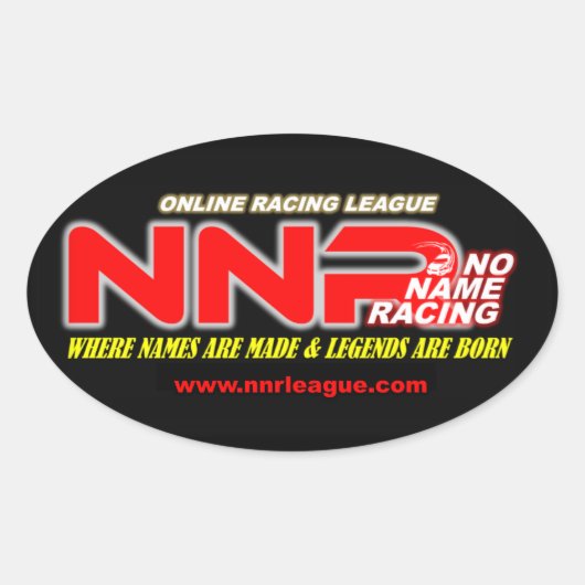NNR-Oval-Liga Ovaler Aufkleber (Vorderseite)