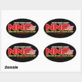 NNR-Oval-Liga Ovaler Aufkleber (Blatt)