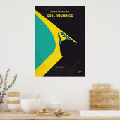 No538 COOL RUNNINGS Minimaler Film Poster (Küche)