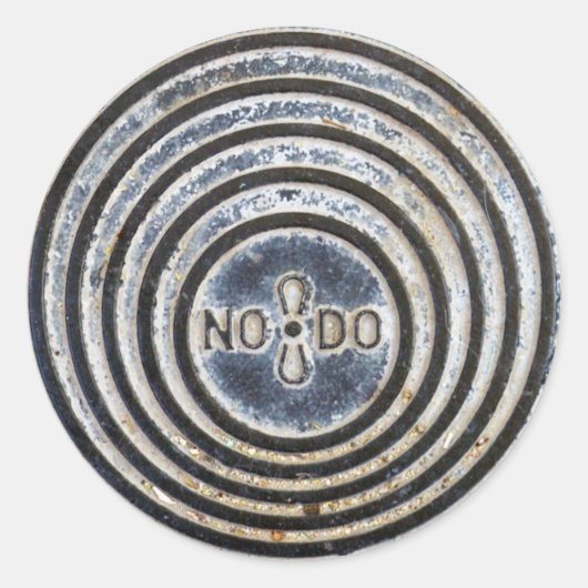 ‚NO8DO‘ Sevilla Manhole Cover Aufkleber (Vorderseite)