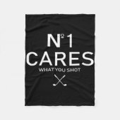 No 1 Cares What You Shot  Fleecedecke (Vorderseite)