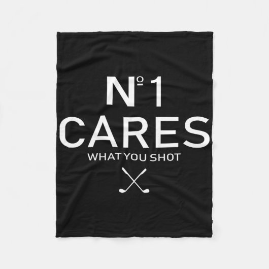 No 1 Cares What You Shot Fleecedecke (Vorderseite)