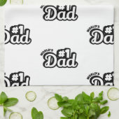 No.1 Dad Geschirrtuch (Gefaltet)