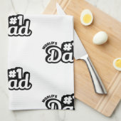 No.1 Dad Geschirrtuch (Viertel Falte)