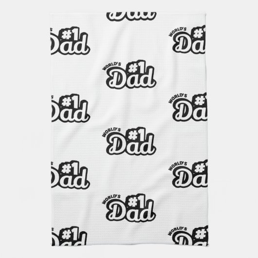 No.1 Dad Geschirrtuch (Vertikal)