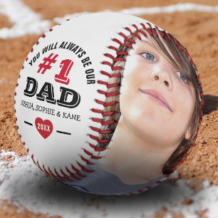No.1 Dad Immer Foto-Collage   Vatertag Baseball