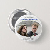 No.1 der königliche Wedding William u. die Button (Vorne & Hinten)