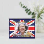 No.1 HM Queen Elizabeth Diamond Jubilee Postkarte (Stehend Vorderseite)