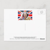 No.1 HM Queen Elizabeth Diamond Jubilee Postkarte (Rückseite)