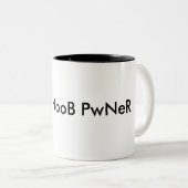 No.1 NooB PwNeR Zweifarbige Tasse (VorderseiteRechts)