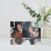 No.20 HM Queen Elizabeth II., Präsident George Bus Postkarte (Stehend Vorderseite)