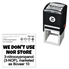 NO 3-NOP von RoseWrites Self Inking Kautschuber Br Permastempel