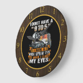 "No 9-to-5" für Lastkraftwagen Große Wanduhr (Winkel)