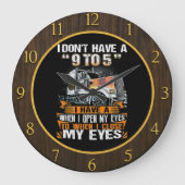 "No 9-to-5" für Lastkraftwagen Große Wanduhr (Vorderseite)