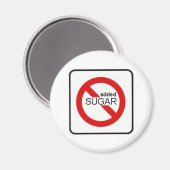 NO added SUGAR Magnet (Vorderseite/Rückseite)