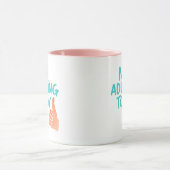 No Adulting Today Funny Relaxed Message Combo Mug Tasse (Zentrum)