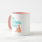 No Adulting Today Funny Relaxed Message Combo Mug Tasse (Vorderseite Links)