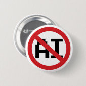 No AI Artificial Intelligence - Resist AI Button (Vorne & Hinten)