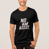 🔥 No Aim Assist – Competitive Gamer Typography Tri-Blend Shirt (Vorderseite)