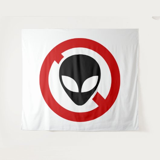 NO ALIENS WANDTEPPICH (Vorderseite (Horizontal))