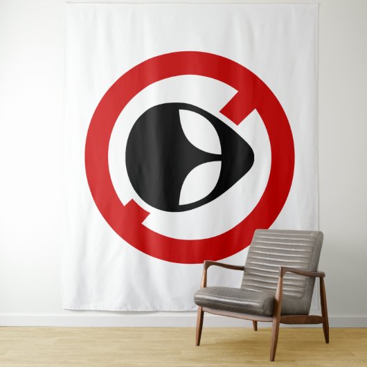 NO ALIENS WANDTEPPICH (Beispiel)