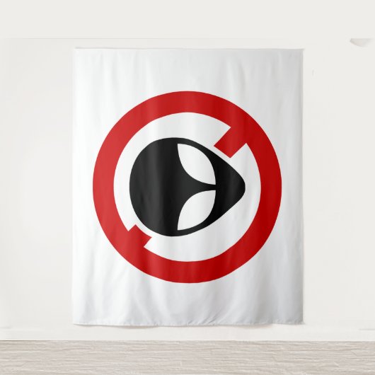 NO ALIENS WANDTEPPICH (Vorderseite)