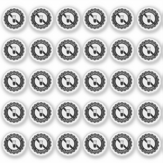 No Artificial Flavors Mini Food Packaging Label (Vorderseite)