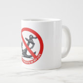 No attachments in my life Jumbo-Tasse (Vorderseite Rechts)