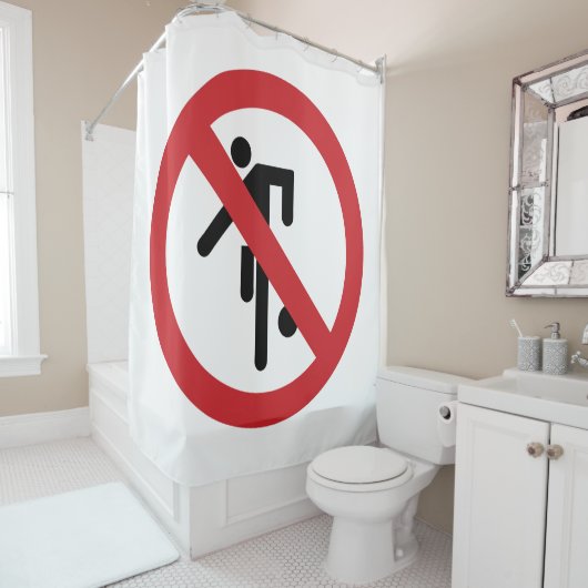 NO Ball Games ⚠ Thai Park ⚠ Duschvorhang (Beispiel)