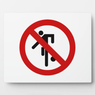 NO Ball Games ⚠ Thai Park ⚠ Fotoplatte