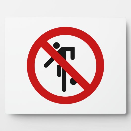 NO Ball Games ⚠ Thai Park ⚠ Fotoplatte (Vorderseite)