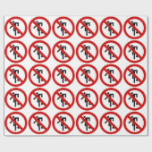 NO Ball Games ⚠ Thai Park ⚠ Geschenkpapier (Flach)