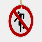 NO Ball Games ⚠ Thai Park ⚠ Keramik Ornament (Rechts)