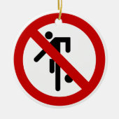 NO Ball Games ⚠ Thai Park ⚠ Keramik Ornament (Vorne)