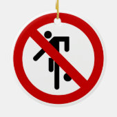 NO Ball Games ⚠ Thai Park ⚠ Keramik Ornament (Hinten)