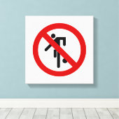 NO Ball Games ⚠ Thai Park ⚠ Leinwanddruck (Insitu (Holzboden))