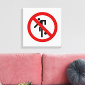 NO Ball Games ⚠ Thai Park ⚠ Leinwanddruck (Insitu (Wohnzimmer))