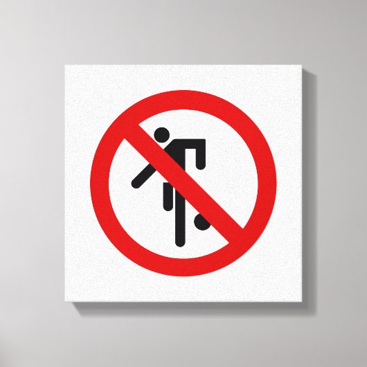 NO Ball Games ⚠ Thai Park ⚠ Leinwanddruck (Vorderseite)