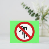 NO Ball Games ⚠ Thai Park ⚠ Postkarte (Stehend Vorderseite)