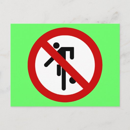 NO Ball Games ⚠ Thai Park ⚠ Postkarte (Vorderseite)